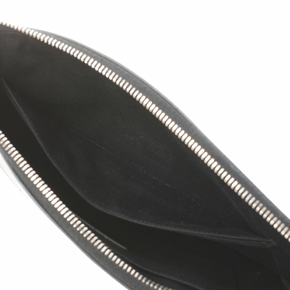 SAINT LAURENT Blue Leather Lame Clutch Bag - Picture 11 of 11